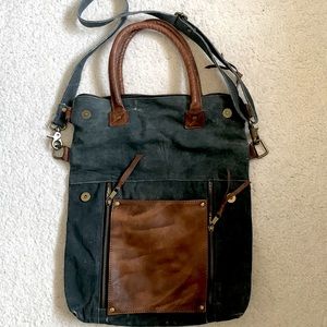 Messenger bag folding bag.